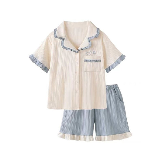 ชุดนอนแขนสั้น กางเกงขาสั้น 🌙✨