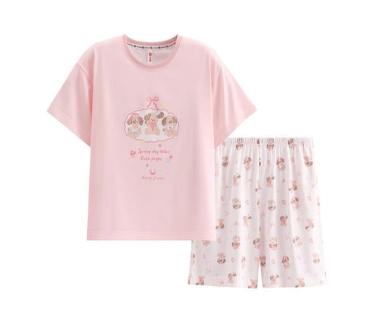 ชุดนอนแขนสั้น กางเกงขาสั้น 🌙✨